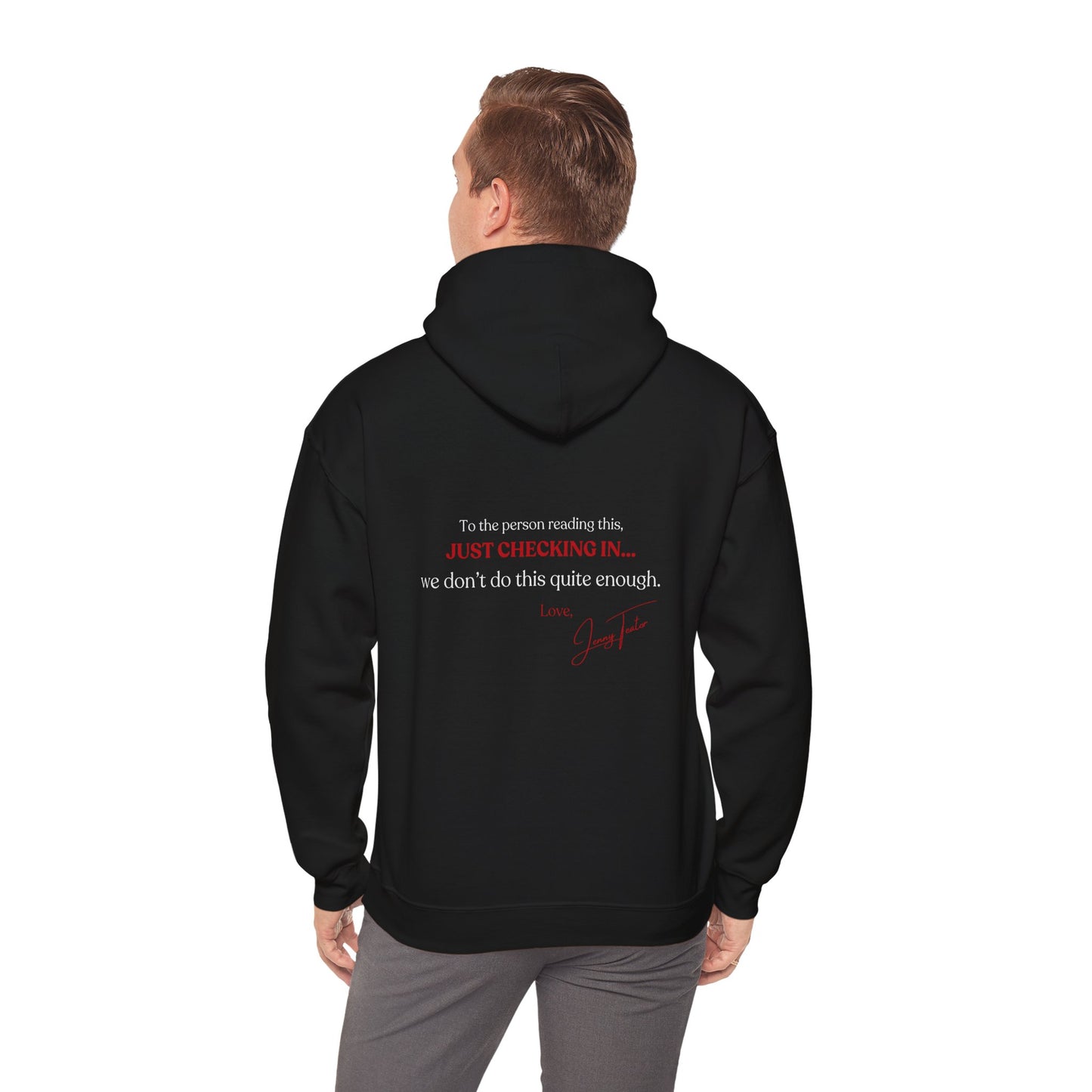 Just Checking In Hoodie