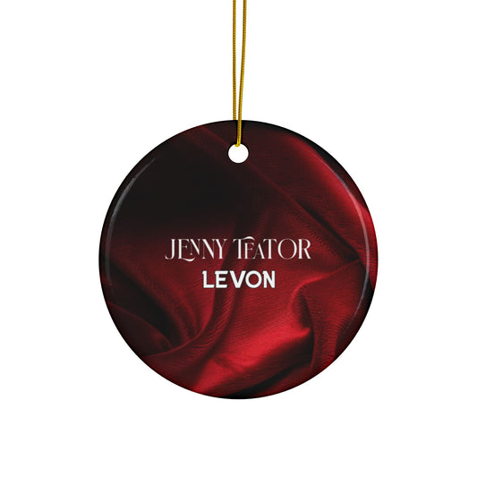 Christmas Decorative Ceramic Ornament — Double-Sided Holiday Ornament