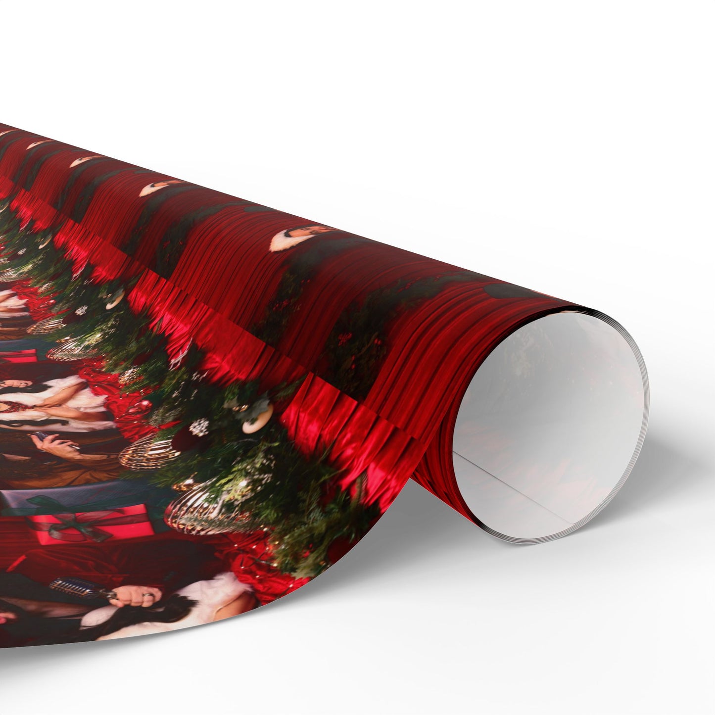 Christmas Photo Wrapping Paper — Custom Holiday Portrait Gift Wrap