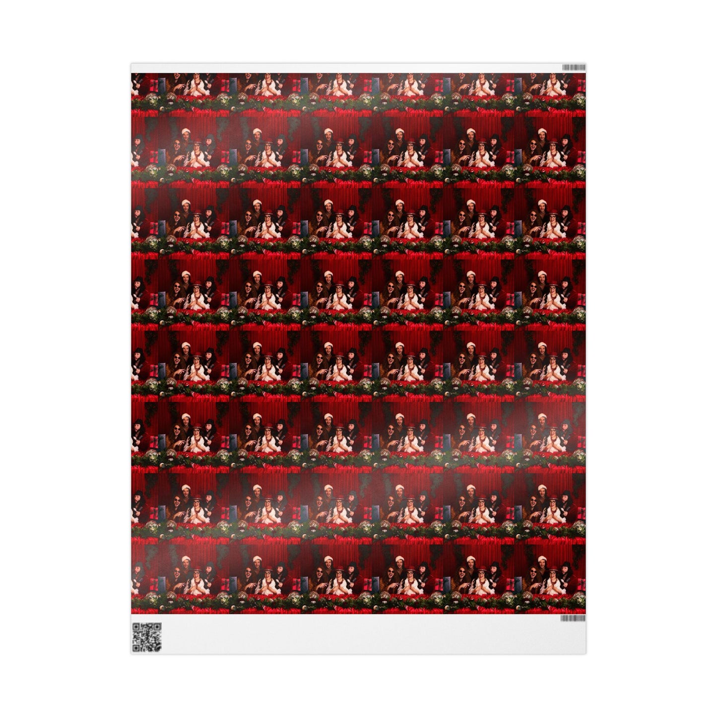 Christmas Photo Wrapping Paper — Custom Holiday Portrait Gift Wrap