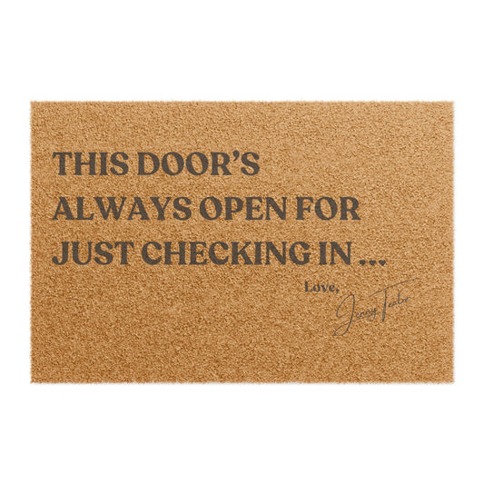 Just Checking In Doormat